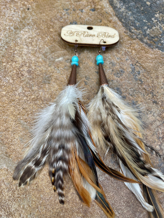 Silver Feather Earrings