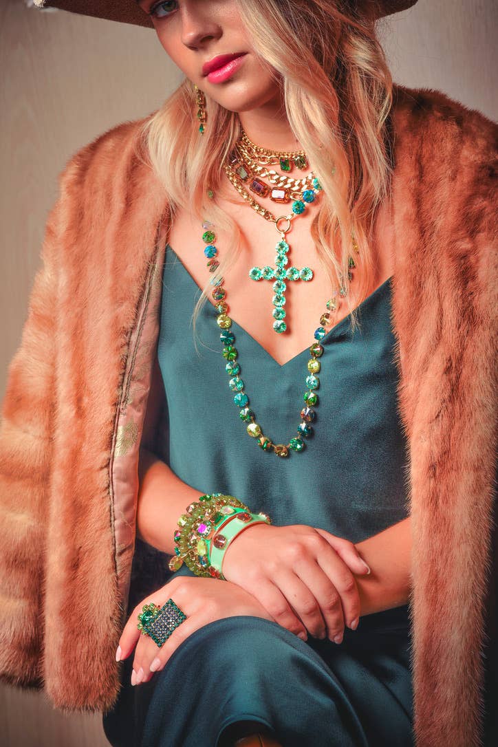 Ashley Ring in Emerald & Montana