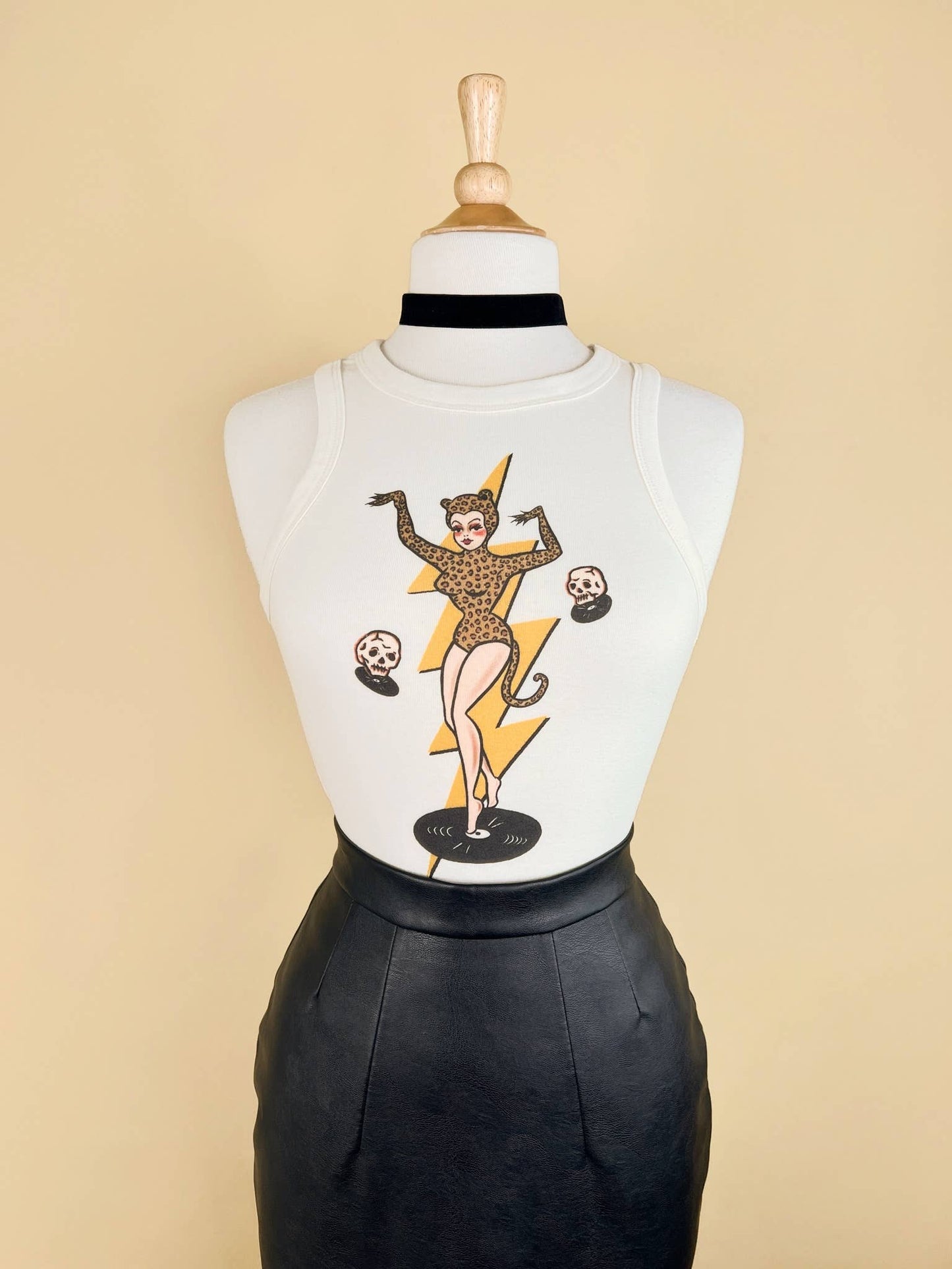 Jungle Rock Rib Racer Tank in Natural
