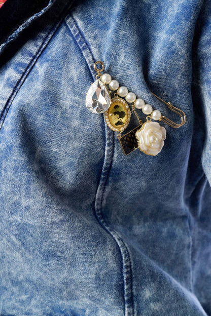 Colonel Jacket-Blue Wash | French Terry Jacket | Blazer