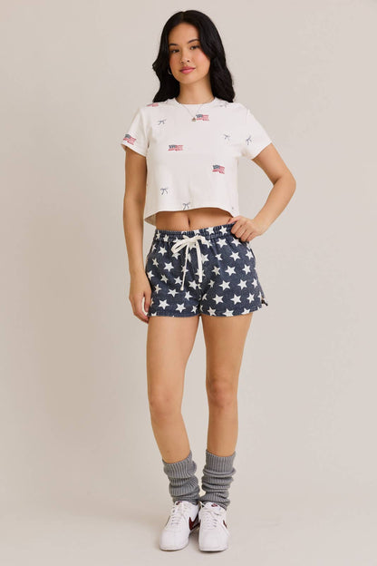 MID RISE STAR SHORTS
