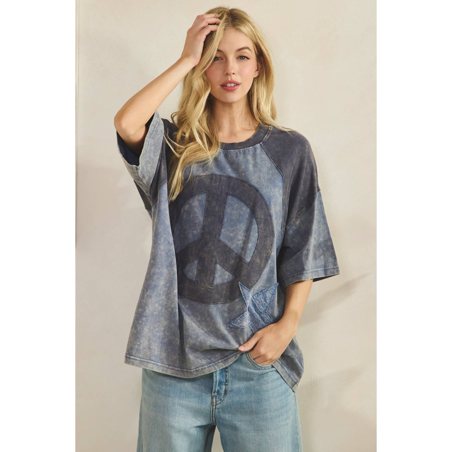 VINTAGE PEACE PATCH TEE