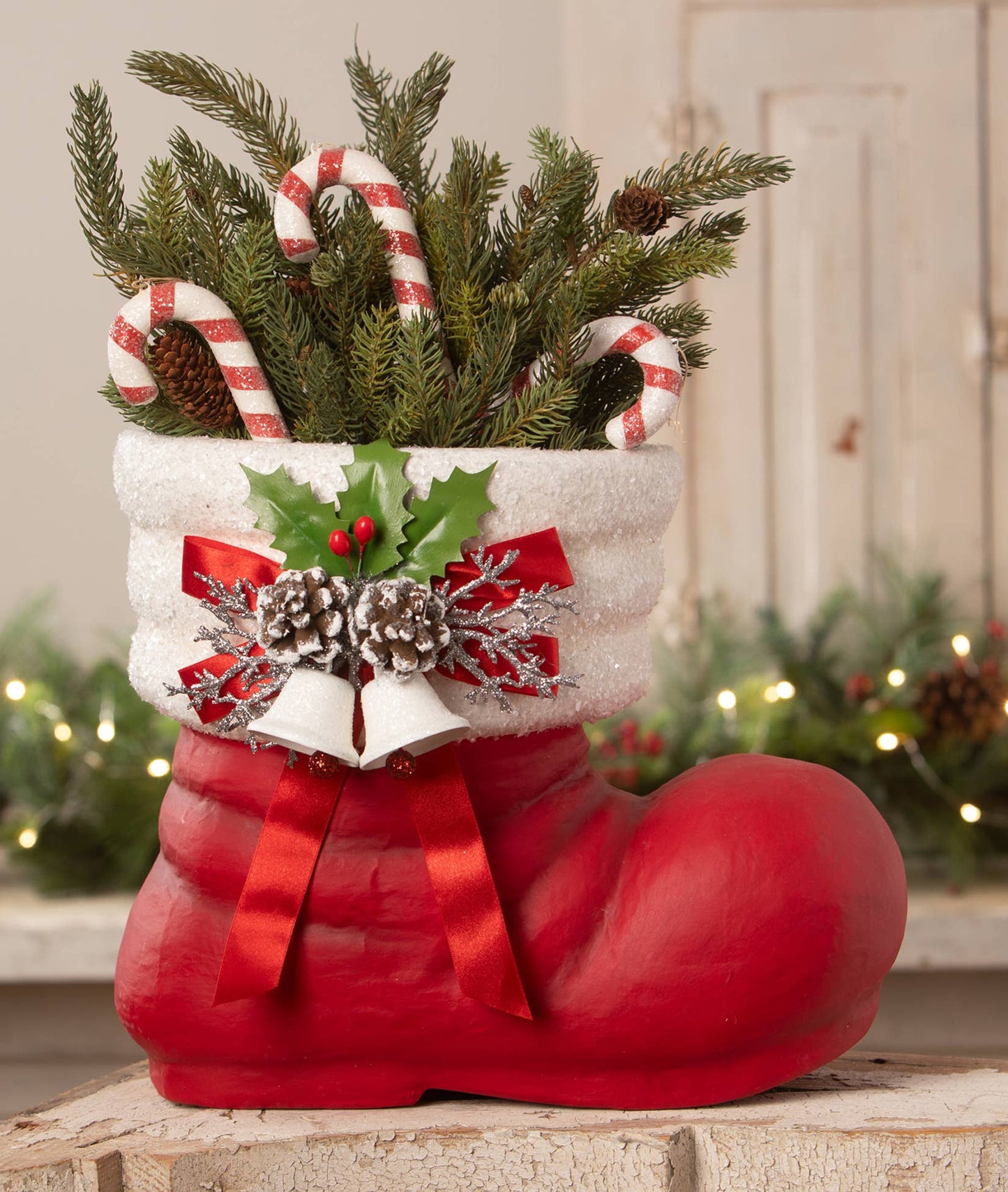 Retro Red Santa Boot