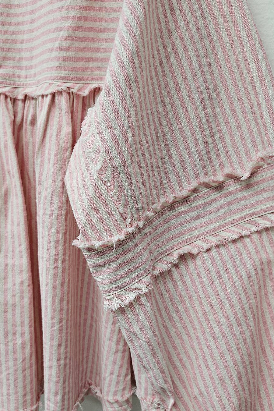 Striped Bubble Blouse Top