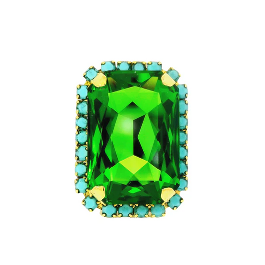 MINI SOLEIL RING W/ TRIM FERN GREEN