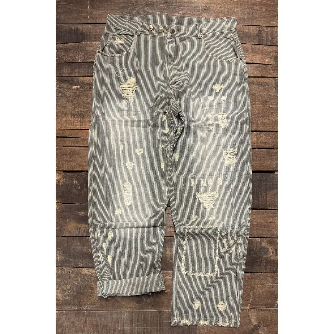 Peace and Love Denim Jeans RAILROAD STRIPE