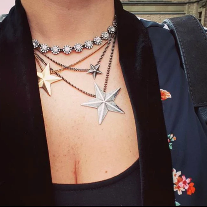 BRAZIL 3 STAR MIXED NECKLACE