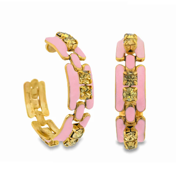 HILLARY ENAMEL HOOPS