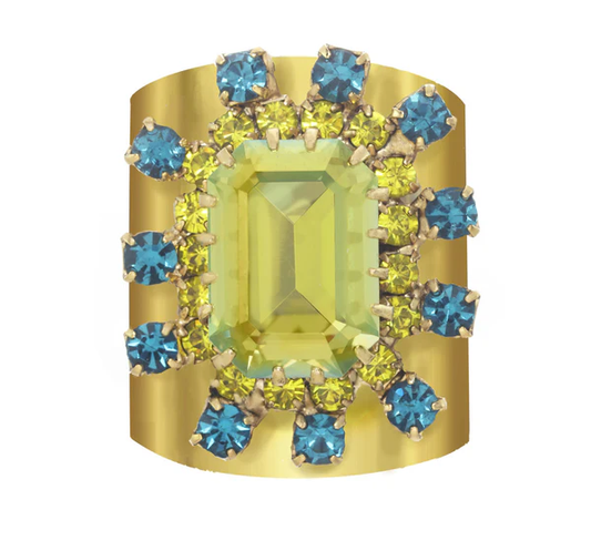 SISI RING IN PERIDOT BRANDY