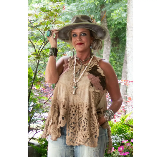 Whispers of Lace Crochet Tank