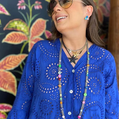 BRAZIL 3 STAR MIXED NECKLACE