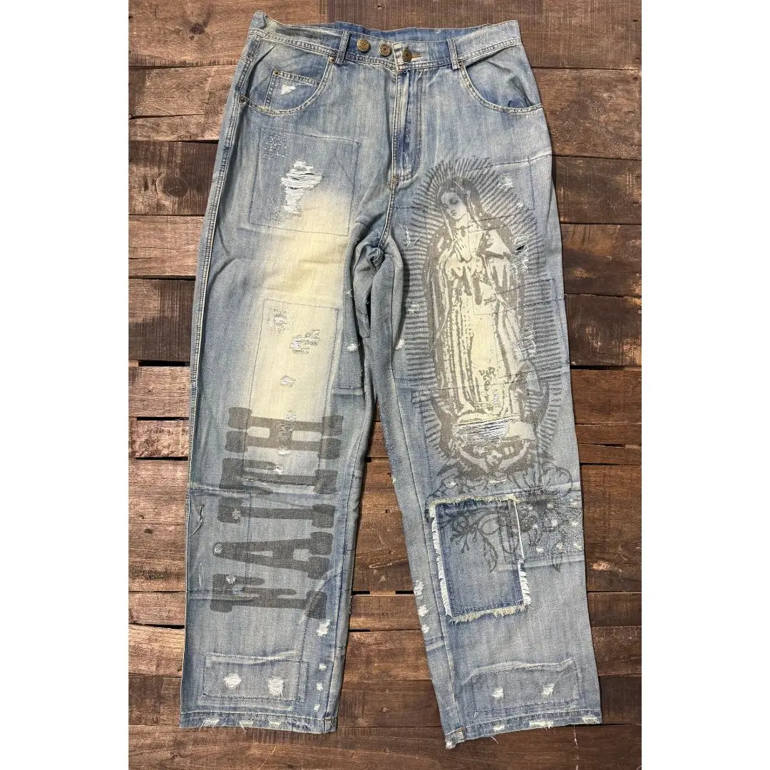 Peace and Love GUADALUPE Denim Jeans FAITH