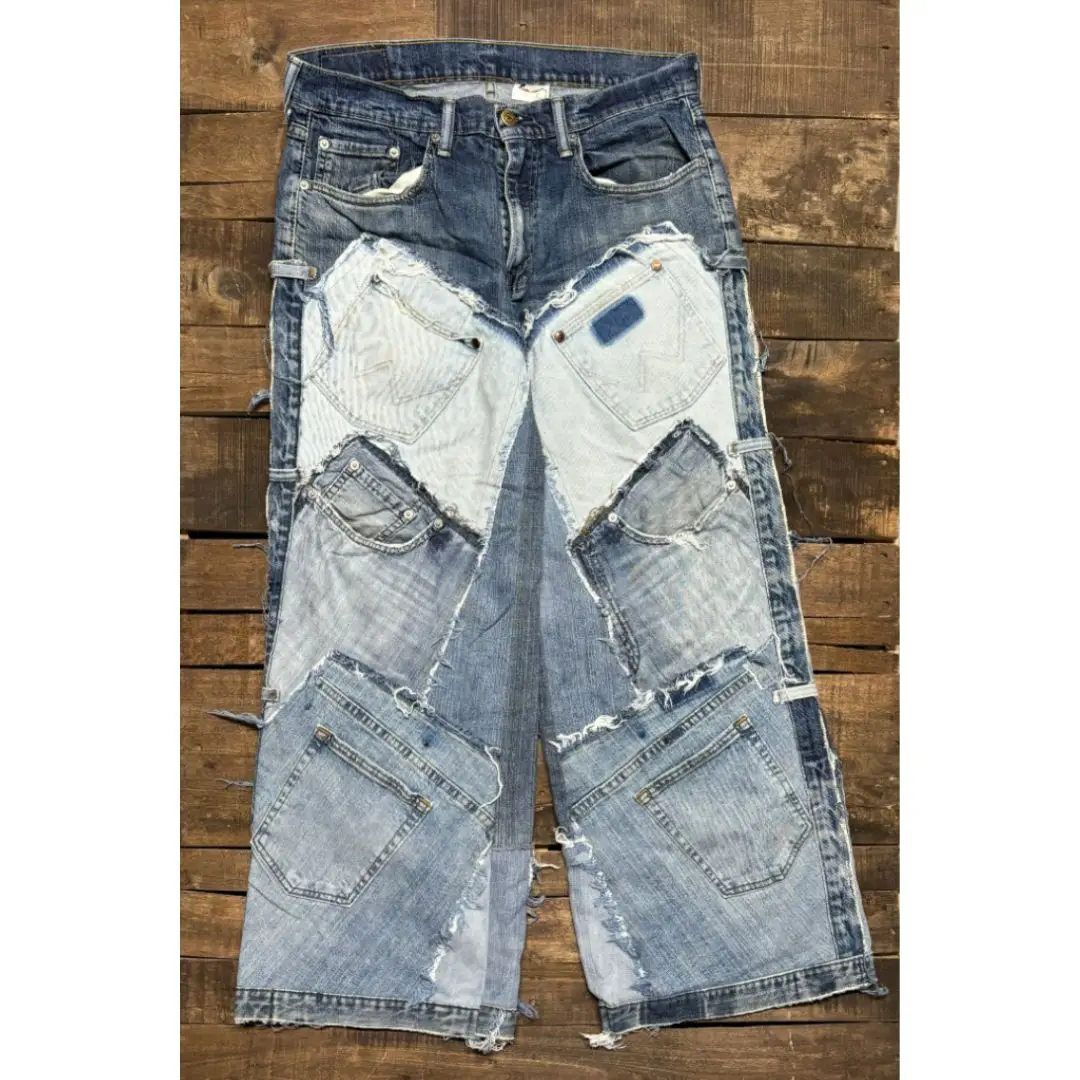 PATCHED ON UP JEANS