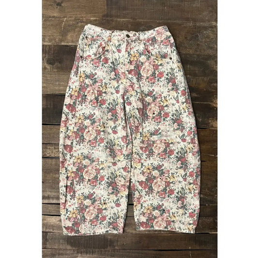 Barrel of Dreams Jeans - Rose Garden
